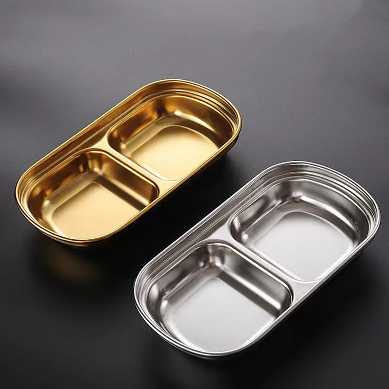 Соевые тарелки для суши уксуса сои из нержавеющей стали 304