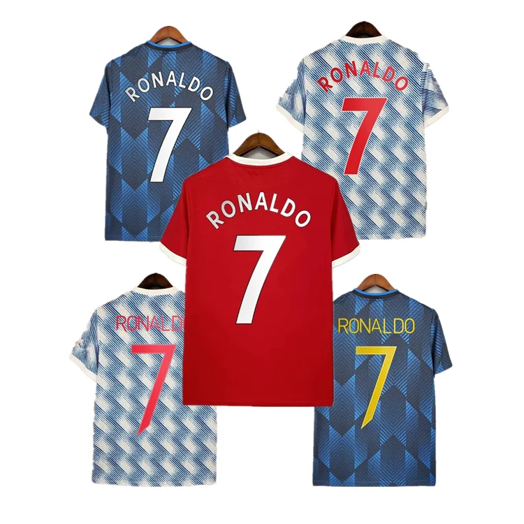 National Fans Version Football Jersey Shirt Custom Names and Numbers RONALDO 7# Men Football Uniform Thai Quality Soccer Jersey