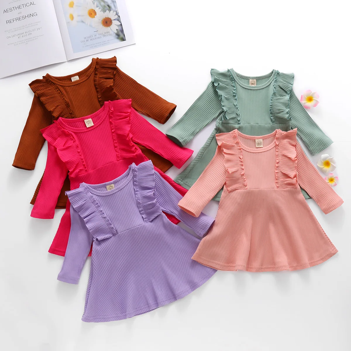 Wholesale new arrival formal birthday cute dress baby girl dresses summer