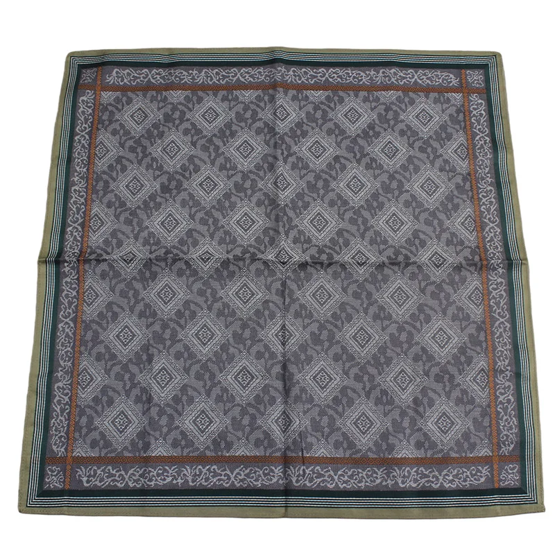 Оптовая ПРОДАЖА Винтажный жаккардовый 100% хлопковый мужской носовой платок