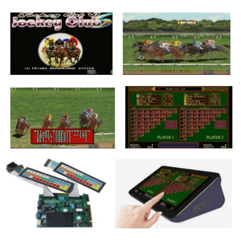 Jockey Club VI English Language Racing Game Board Machine 2 Player Arcades Tragamonedas 12V Car Racing VI Maquinas