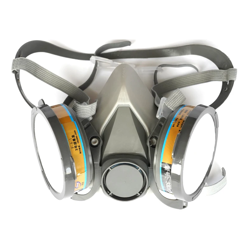 Anti-pollution rescue Special Forces tactical Safety reusable full face chemical toxic gas respirator mask with filter canister