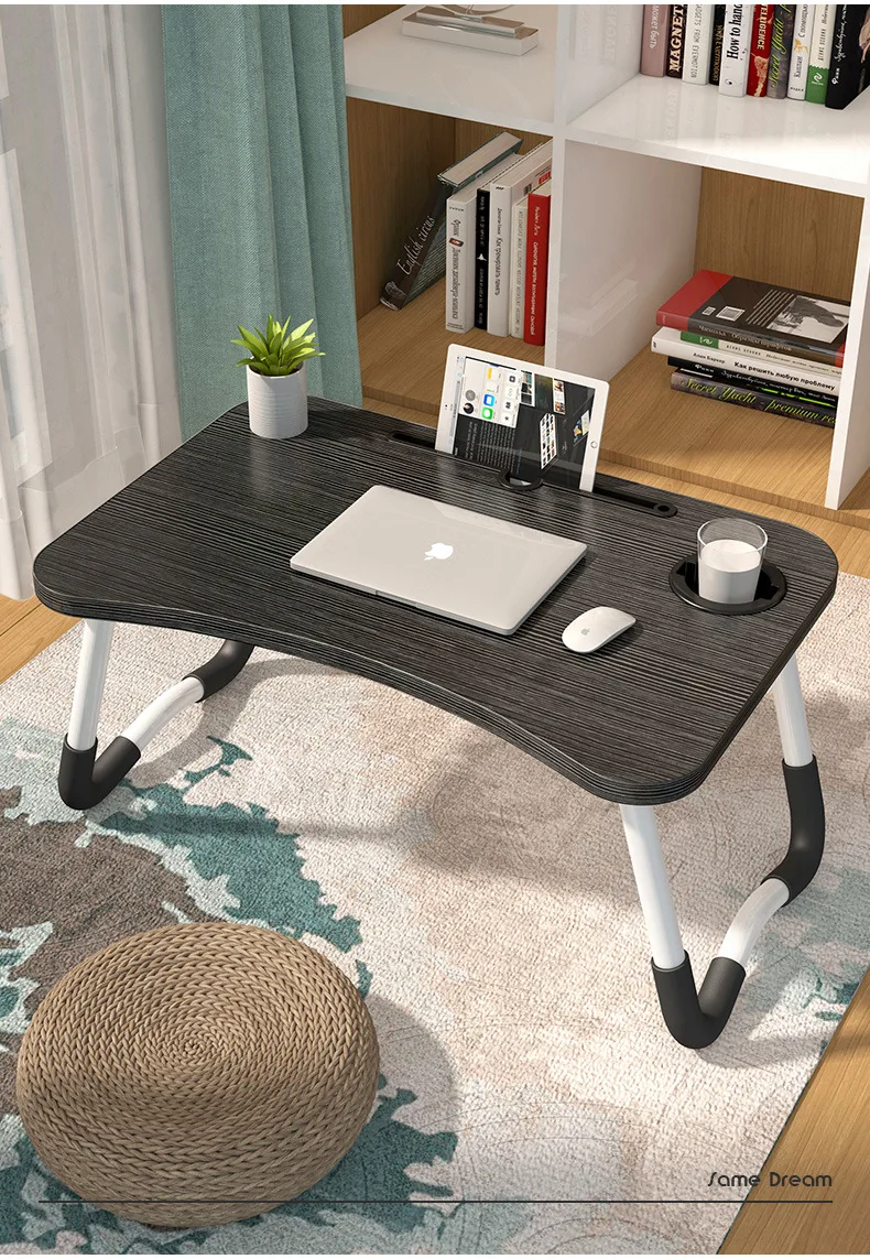 Lightweight small and cheap bed folding table hot sale