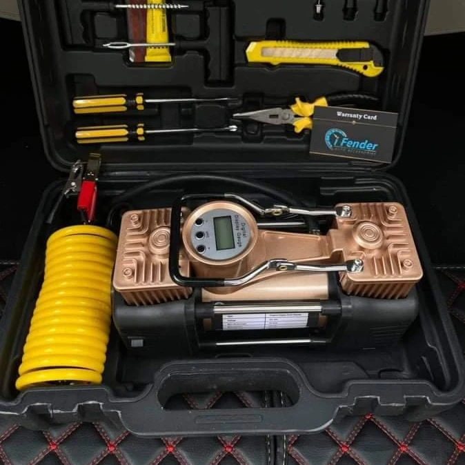 Портативный сверхмощный двухцилиндровый автомобильный воздушный компрессор насос для накачки шин универсальный для автомобиля грузовика BicycleHot