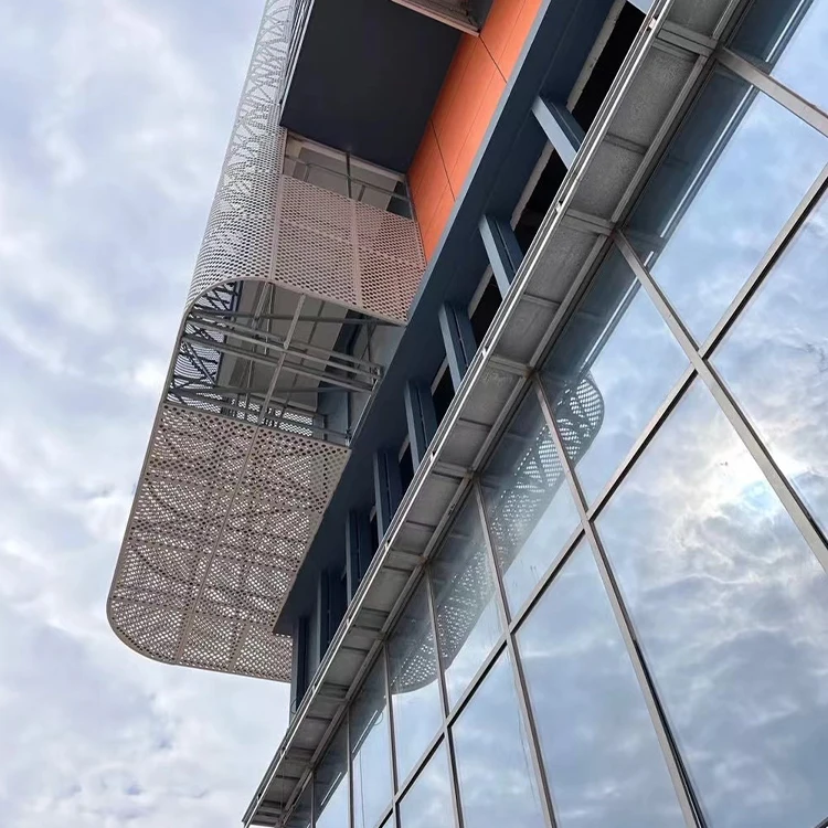 Fashional Designed Aluminium Curtain Wall Facade Panel Material / Outdoors Curtain Wall Aluminum