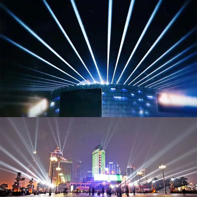 1/2/3/4/5/7/10KW Outdoor Waterproof Beam Sky Tracker Light Super Bright Search With Road Case for Building Hotel Lighting