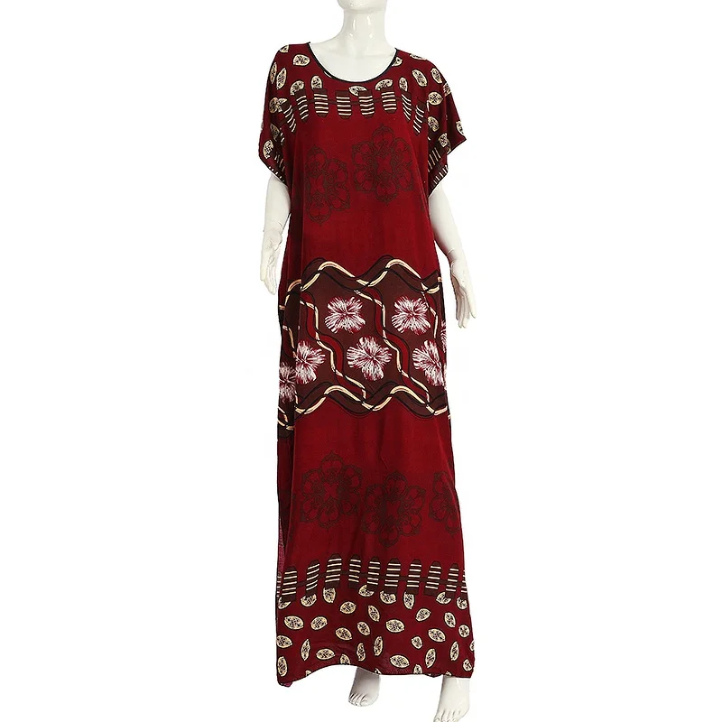 Muslim Abaya New Design Modern Casual Short Sleeve Cotton Robe nida abaya Dress Islamic takchita moroccan caftan