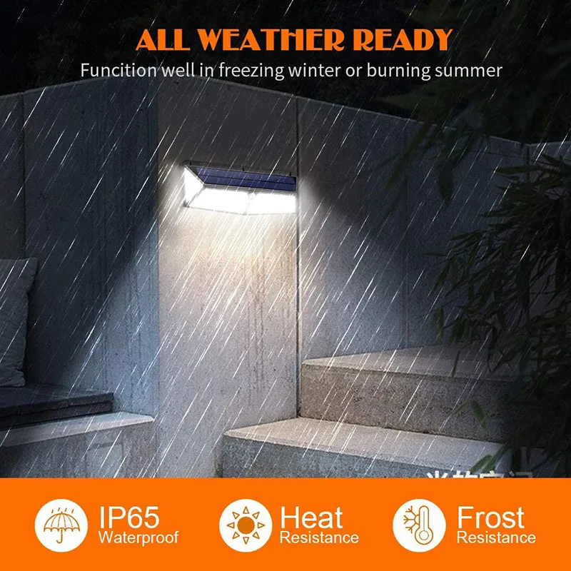 288 LED Motion Sensor Solar Security Lights Solar Wall Lights 2500 Lumen Wireless Solar Powered Lamp Solar Lights Outdoor