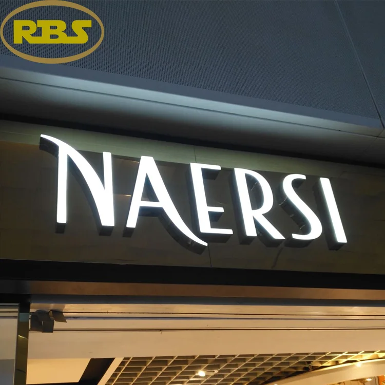 Customize Outdoor 3D LED Channel Letter Signage Illuminated Business Logo Signboard Frontlit Shop Sign With Free Design