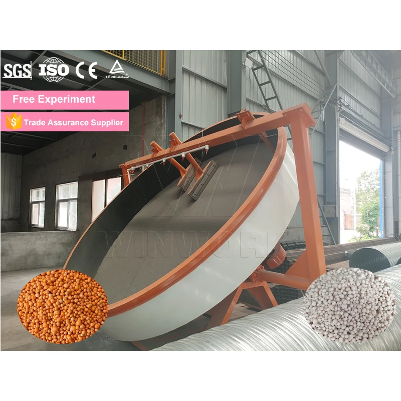 WINWORK Bentonite Disc Granulator Fertilizer Granulator Machine Micro Granule Fertilizer Machine