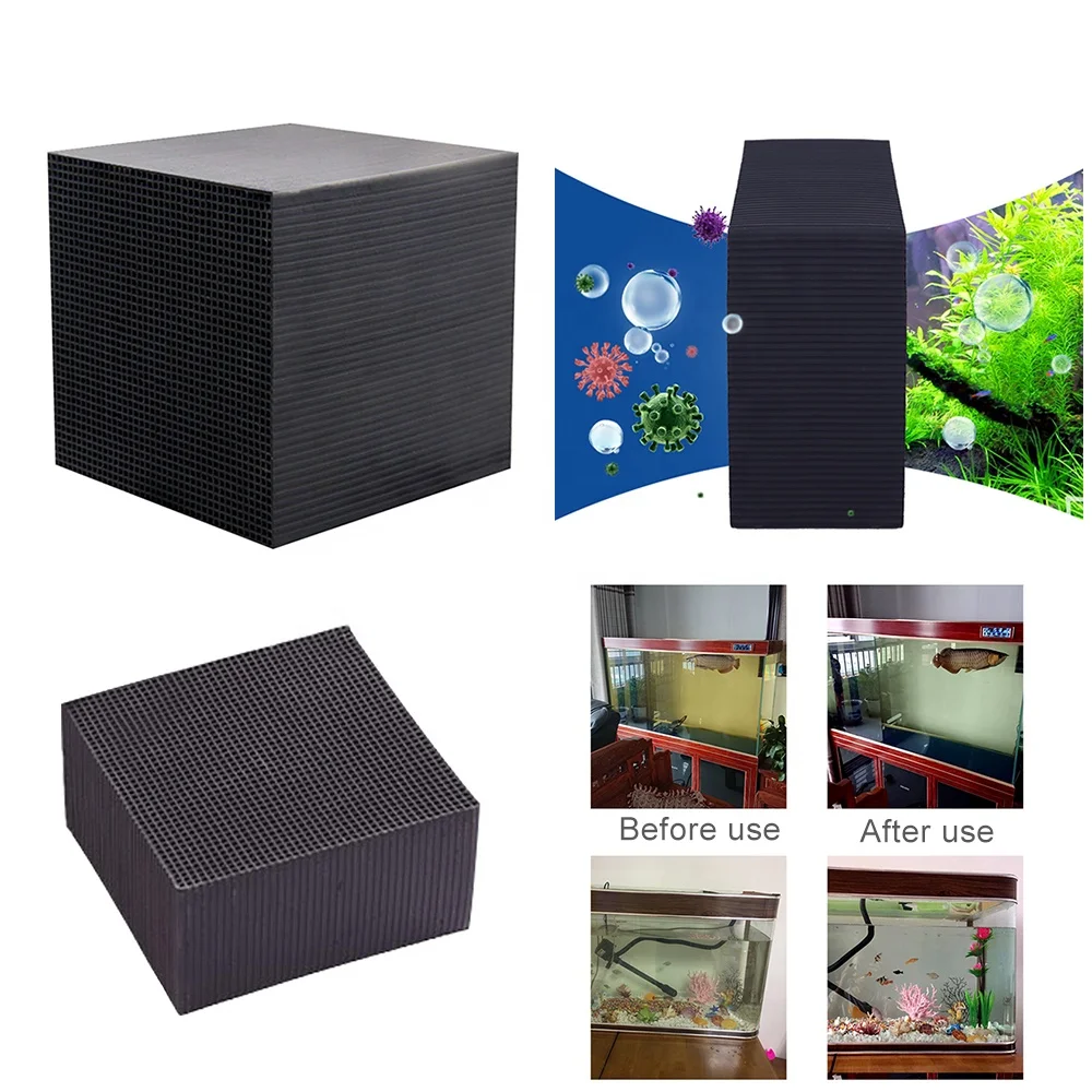 High Adsorption Waterproof Honeycomb Activated Carbon For Sewage Purification