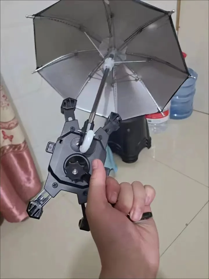 High Quality Rearview Mirror Phone Holder With Sun Shade Umbrella Stable Waterproof Bracket Rainproof Bike Cycling Phone Holder.jpg