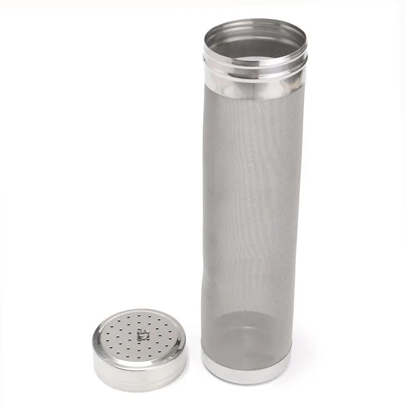 7x 29cm 304 Stainless Steel Hops Filter Barrel, Cylinder Mesh Bucket Strainer, Homebrew Beer Filter