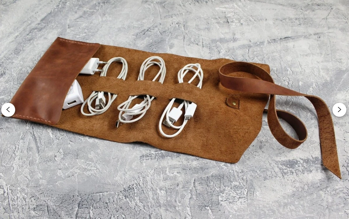 High quality Custom Logo Usb Data Cable New Hot Sale Electronics Accessories Cable Organizer Data Cable Storage Bag