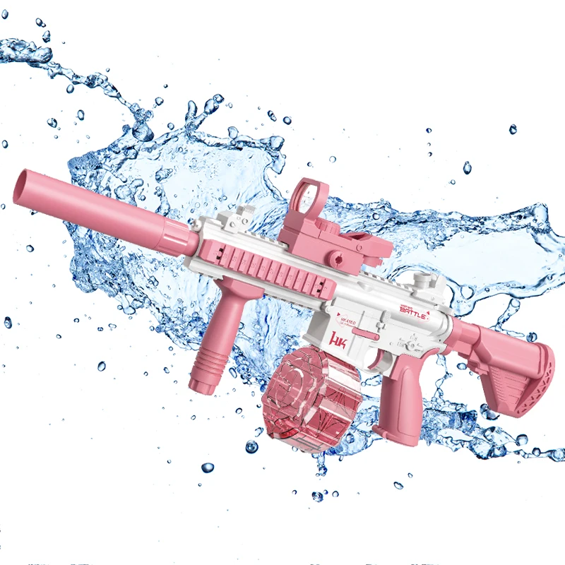 Adults Beach Pool Outdoor Party Water Gun Toys Range 20M High pressure M416 Electric Large Capacity Water Gun Fully Automat