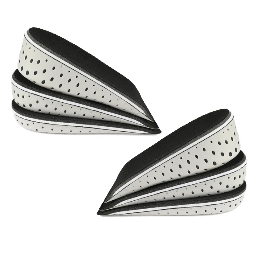 Unisex Height Increasing Insoles Memory Foam Invisible Increased Heel Lifting Inserts Shoe Lifts Shoe Pads Elevator Insoles