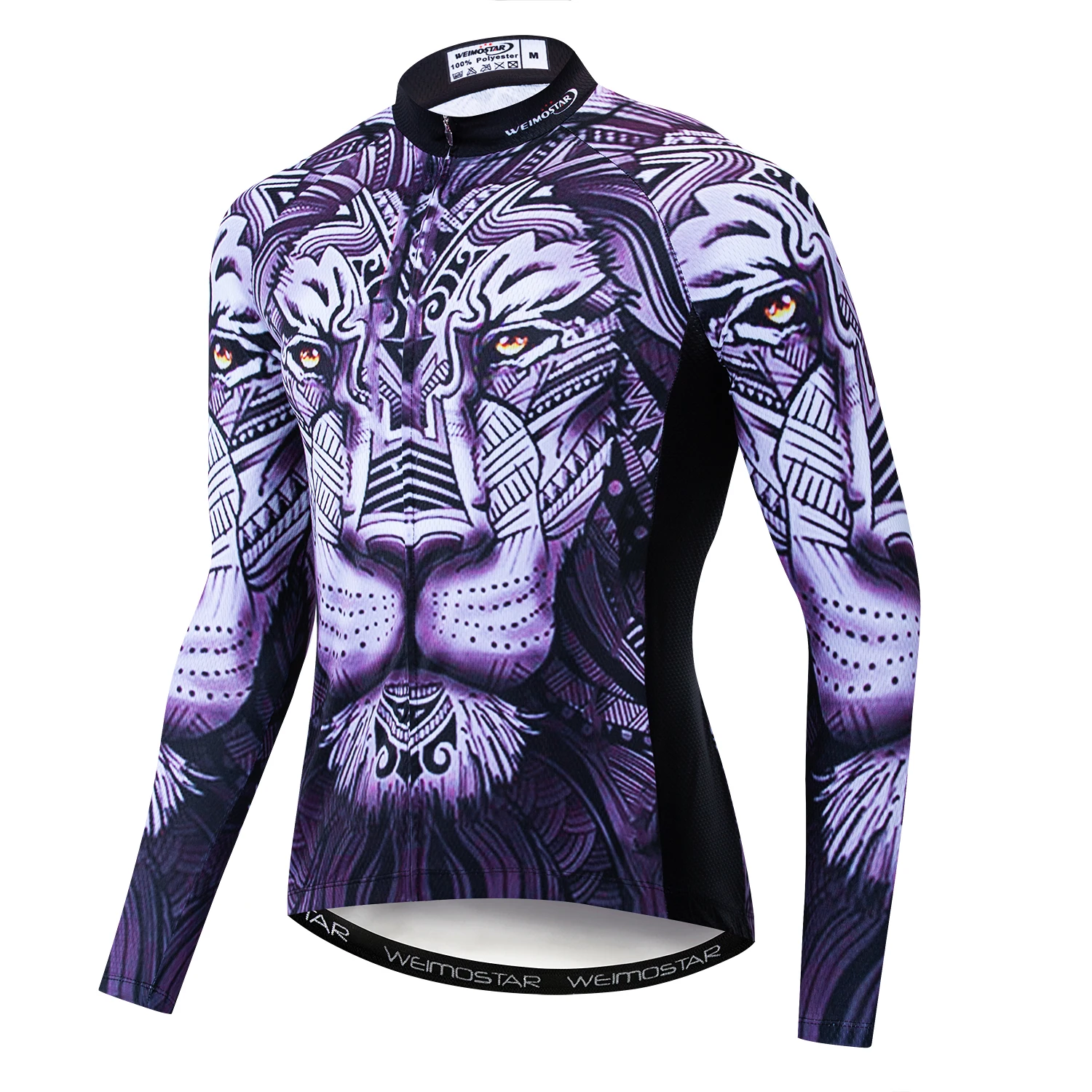 Wholesale 3D Lion MTB Downhill Shirt Men Cycling Jersey Long Sleeve Top Spring Antumn Road Bike Sports Bicycle Clothing Maillot