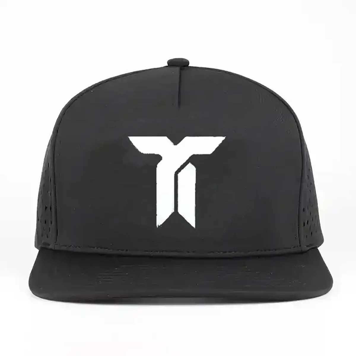 custom mens Laser Cut Hole Sweat Waterproof TPU 3D raised print printing Float 5 panel Golf snap back Snapback Caps Hats for men