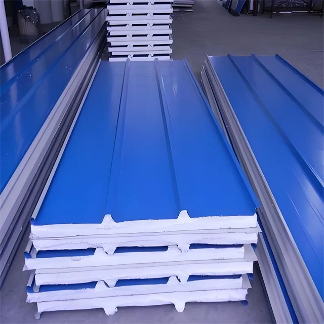Aluminum XPS Sandwich Panel for Prefab House Roof and Walls Insulated EPS with Rock Wool Foam PIR Rockwool Core Material