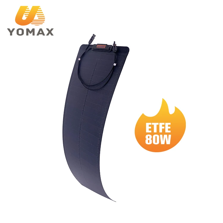 Good quality factory price flexible thin film solar panel small 80W ETFE flexible solar panel