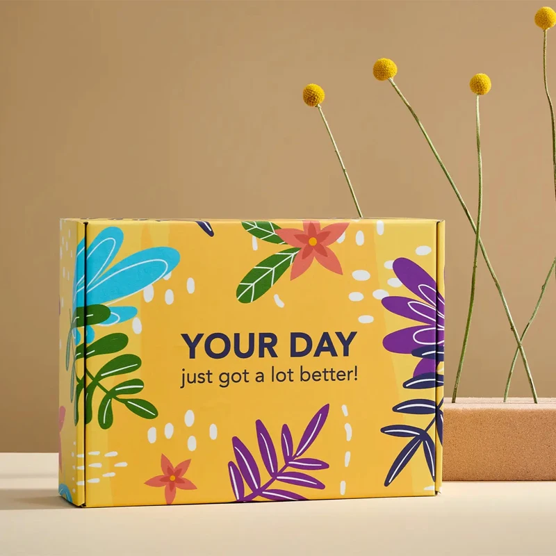 Free design custom logo high quality corrugated mailer shipping folding paper Product gift packaging boxes
