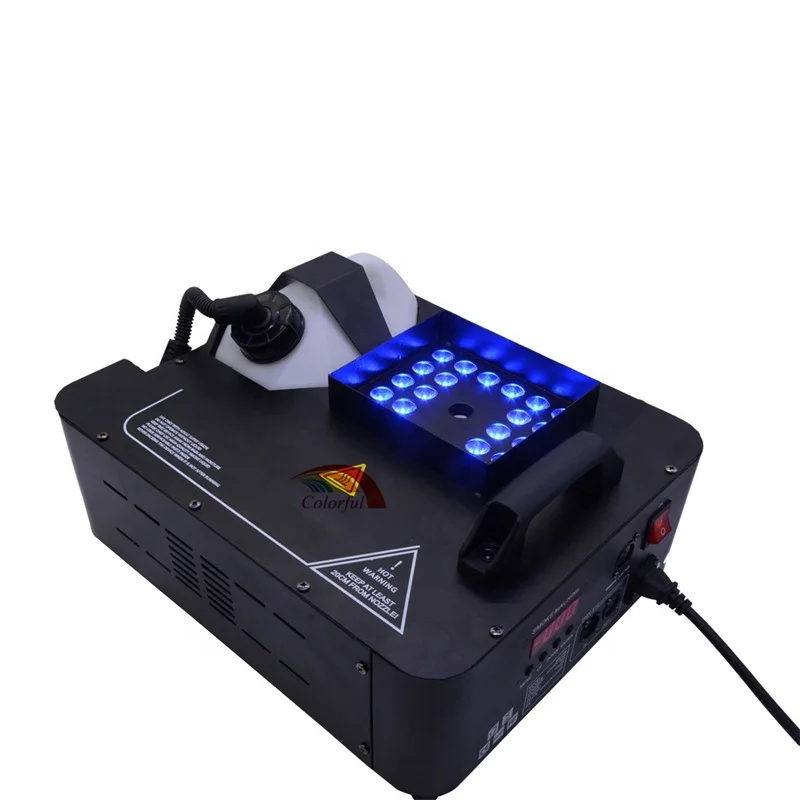 Colorful Wholesale Smoke Machine 1500W DMX 24x3W LED Fog Machine RGB 3-in-1