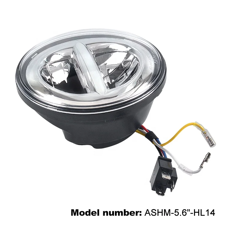 Высокое качество 50 Вт 3300lm 5.75inch12v 24 В круглый светодиодные фары для мотоцикла с