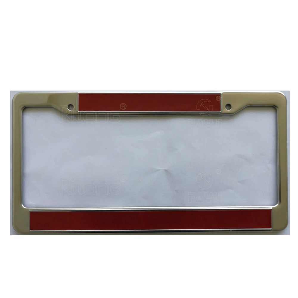 
Custom stainless steel car license plate frame for US 