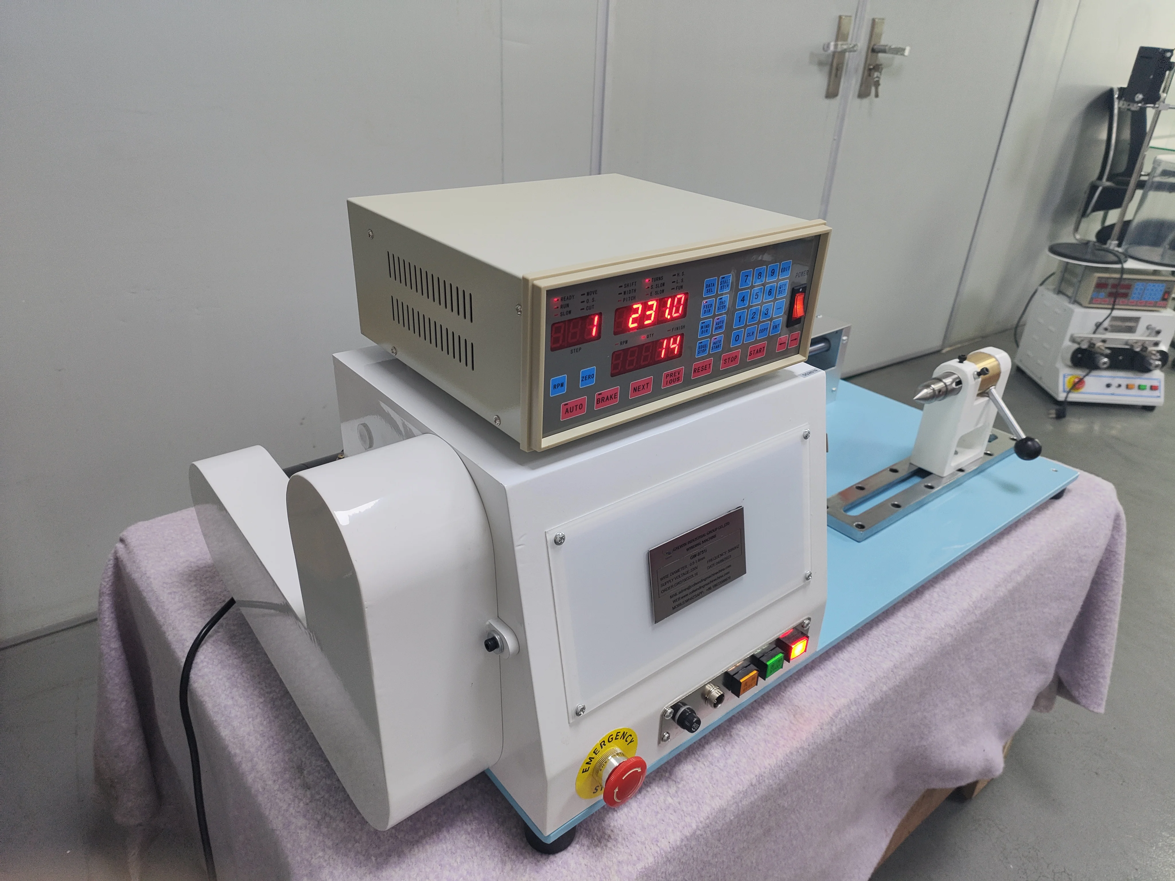 Hot Sale Automatic 4-Phase Stepping Motor Cnc Controller 1.6mm Copper Wire Spool Voice Coil Manual Winding Machine for Winding