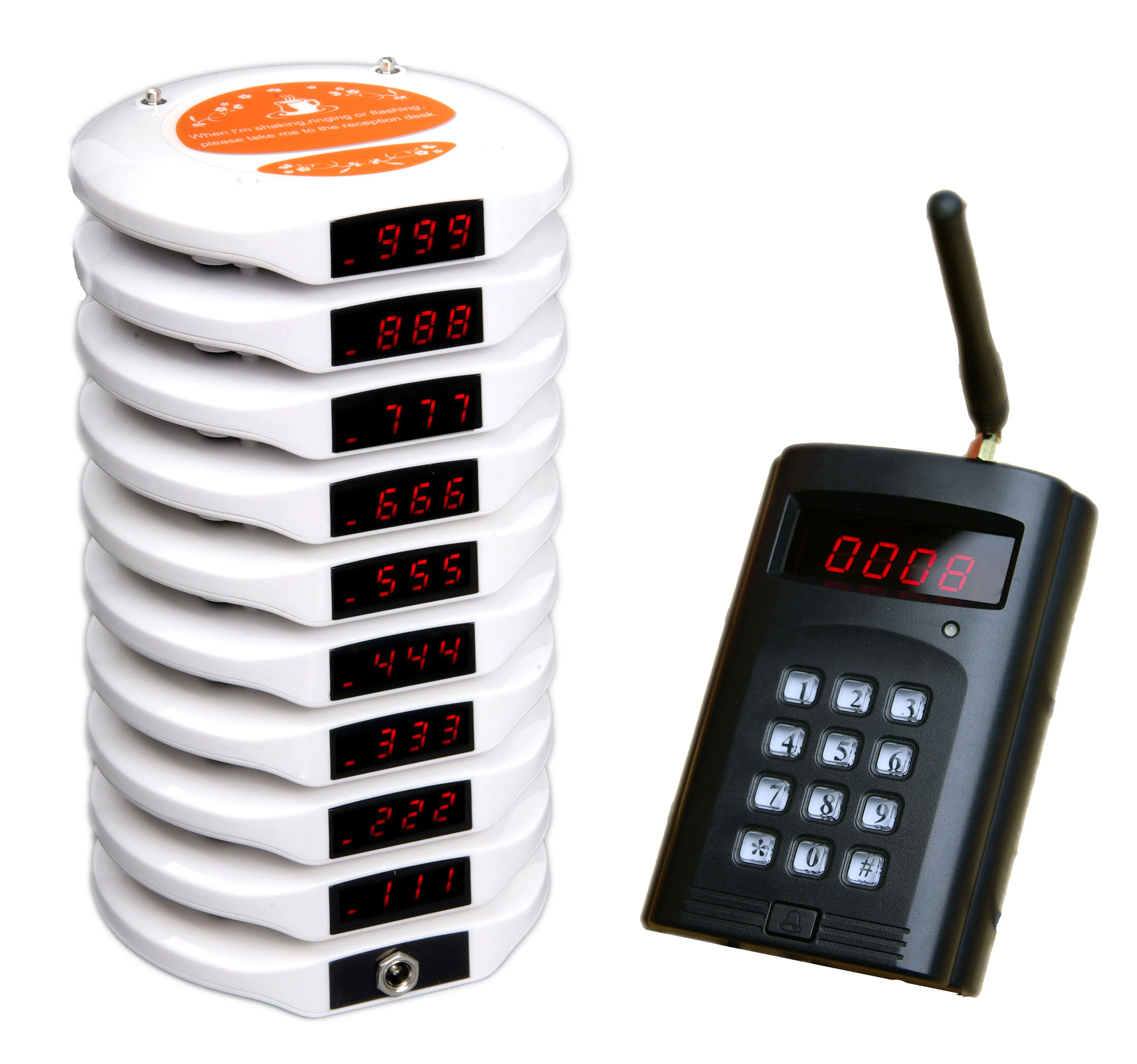 wireless restaurant queuing system guest self service pager