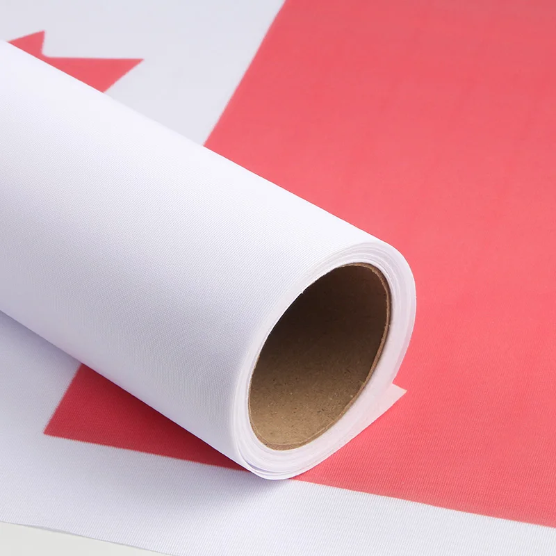 110gsm-120gsm 100% Polyester Flag Fabric Material Roll for Dye Sublimation Direct Printing
