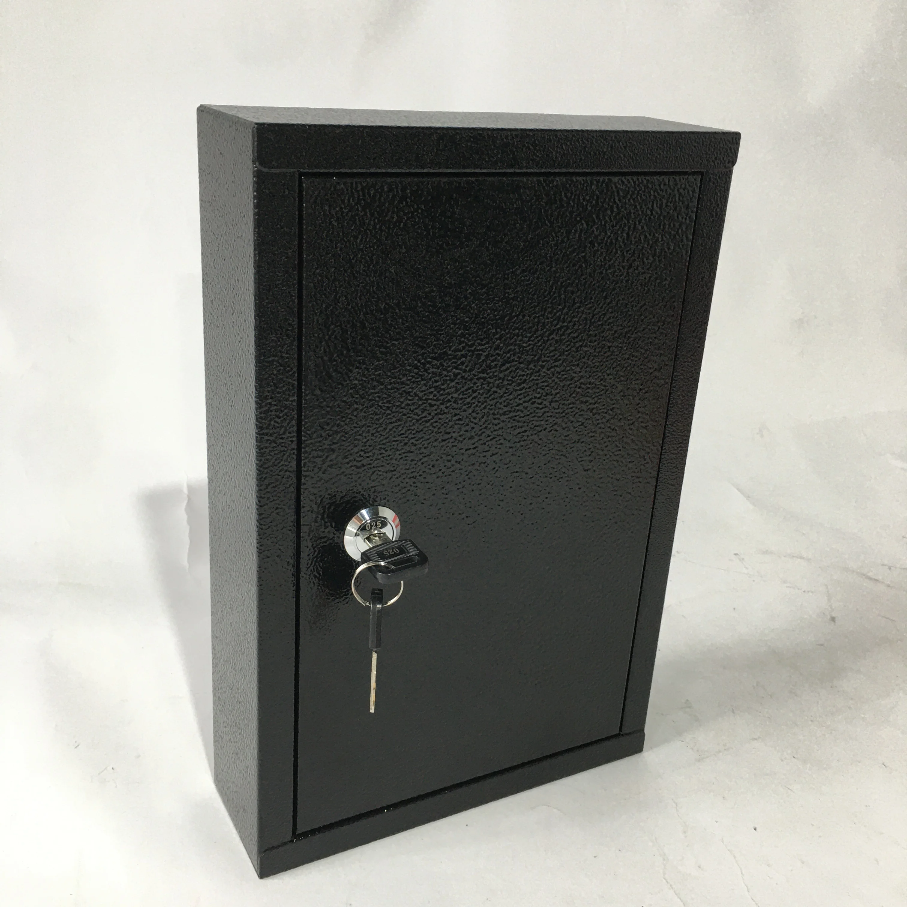Square corner Black  Cold Rolling Steel Metal Wall Mounted Key Lock  32  Key  Box cabinet
