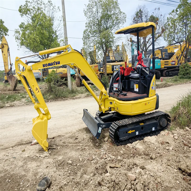 Импортный высококачественный сделанный в Японии Komatsu 3 тонны мини-гусеничный экскаватор для строительства.