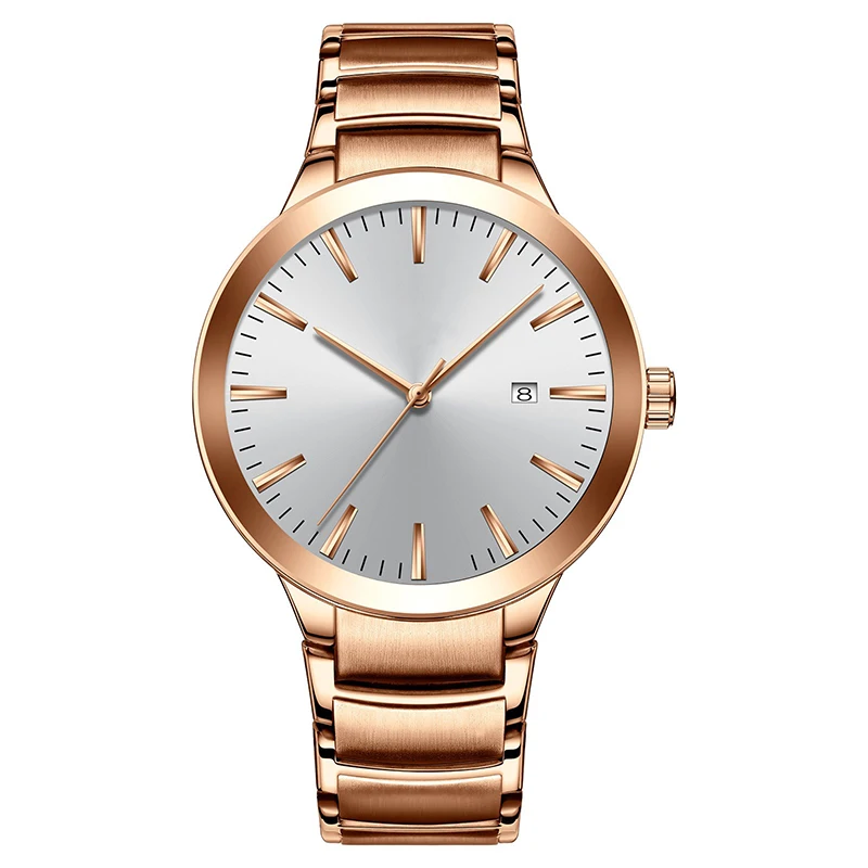 Fashion Modern Geneva 411 Women Quartz Watches Stainless steel strap watch