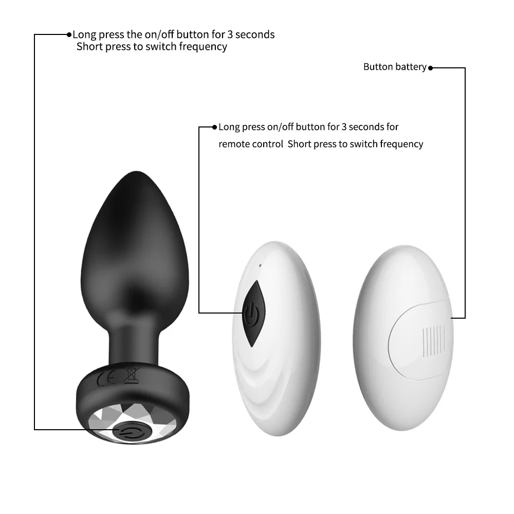Smooth Touch female Butt Plug Intimate Metal Anal Plug with Crystal Jewelry  Anal Bead Anus Dilator Anal Toys for Men Women