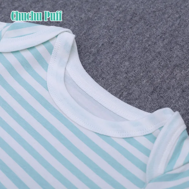 100% Cotton Cute Printing Custom Low MOQ Short Sleeve Baby Bodysuit Baby Romper