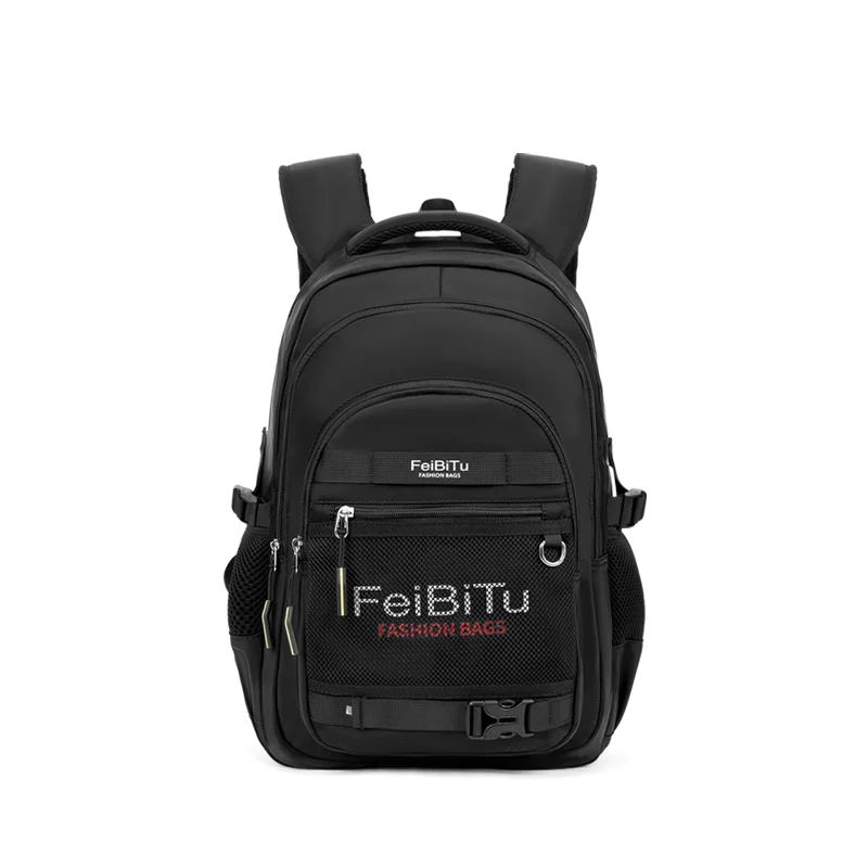 Custom Logo Business Travel Student Laptop Backpack Fashion Style Waterproof Work Compartment Sports Leisure School Polyester