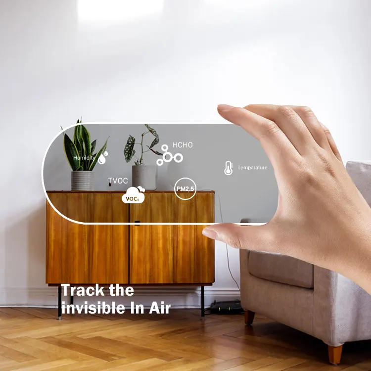  Лидер продаж монитор качества воздуха PM2.5/HCHO/TVOC настольный