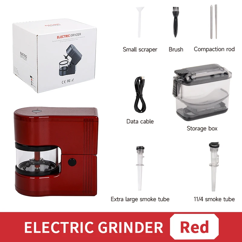 LC New Automatic Mini Electric Herb Grinder Set USB Rechargeable Portable Spice Grinder Automatic Rolling Machine