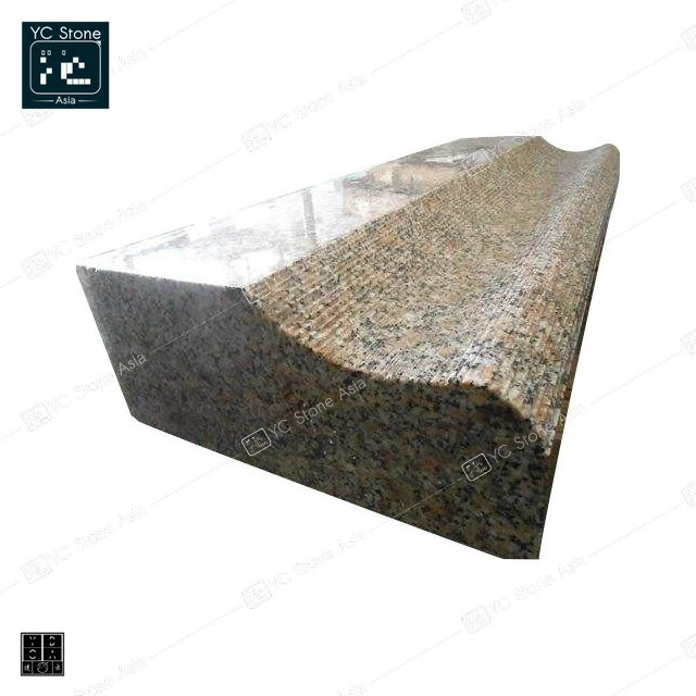 Wholesale Cheap Price Polished G682  Rusty Yellow Granite Road Kerb Stone