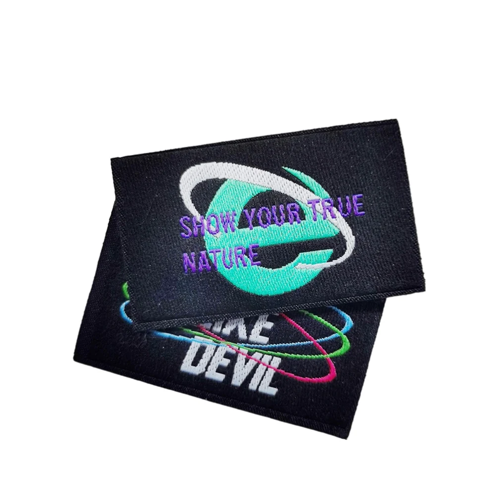 Custom Clothing Brand Name Logo Woven Garment labels Etiquettes Vetements