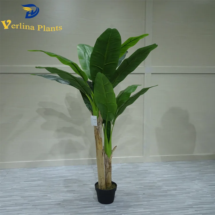 Hot sale Indoor decoration 3ft- 6ft green plants Artificial banana bonsai tree