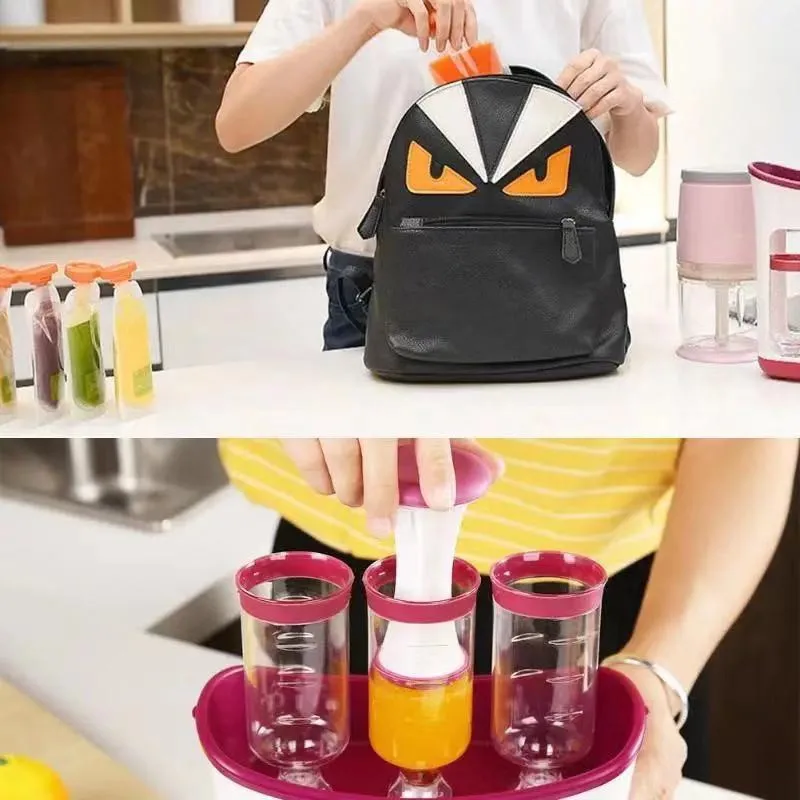 Hot Baby Food Dispenser Bags Squeeze Station for Homemade Baby Food Pouch Filling Station for Puree Food for Babies and Toddlers