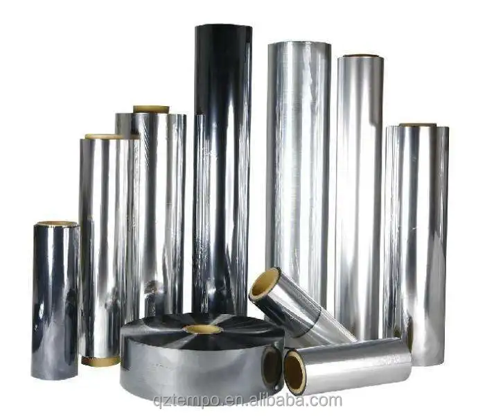 20-50 microns high smooth corona silver CPP metallized film used in Packaging industry for food ballon and toys after lamination