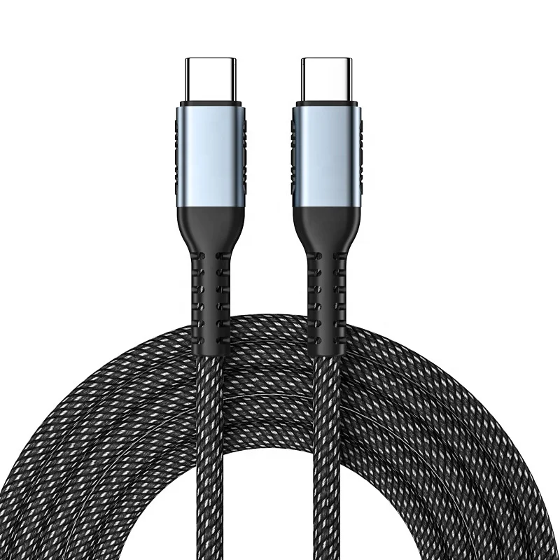 FARSINCE Type C 100W PD cable USB 2.0 Type c to Type C 20v 5a 100w braid fast charging cable