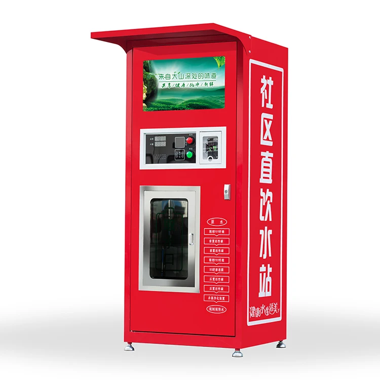 Coin-Operated Water and Juice Vending Machine with RO Technology for Home or Office Use