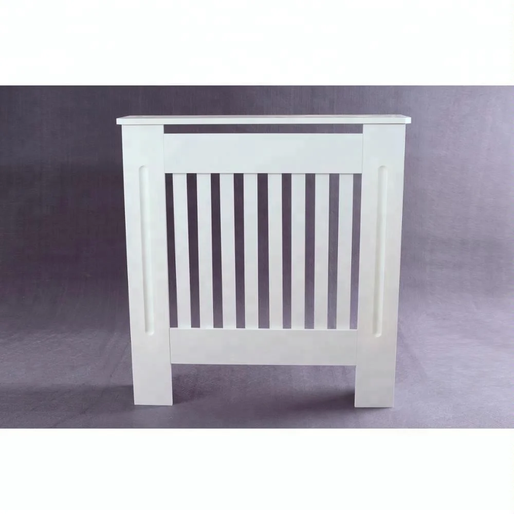 Modern Mdf White Painted Grill Wood radiator cabinet Home furniture Adjustable Wooden Radiator Cover Cabinets