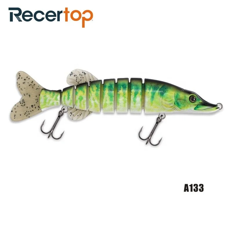 8 inch 70g Slow Sinking Pike Swim Bait Jointed Lure Swimbait