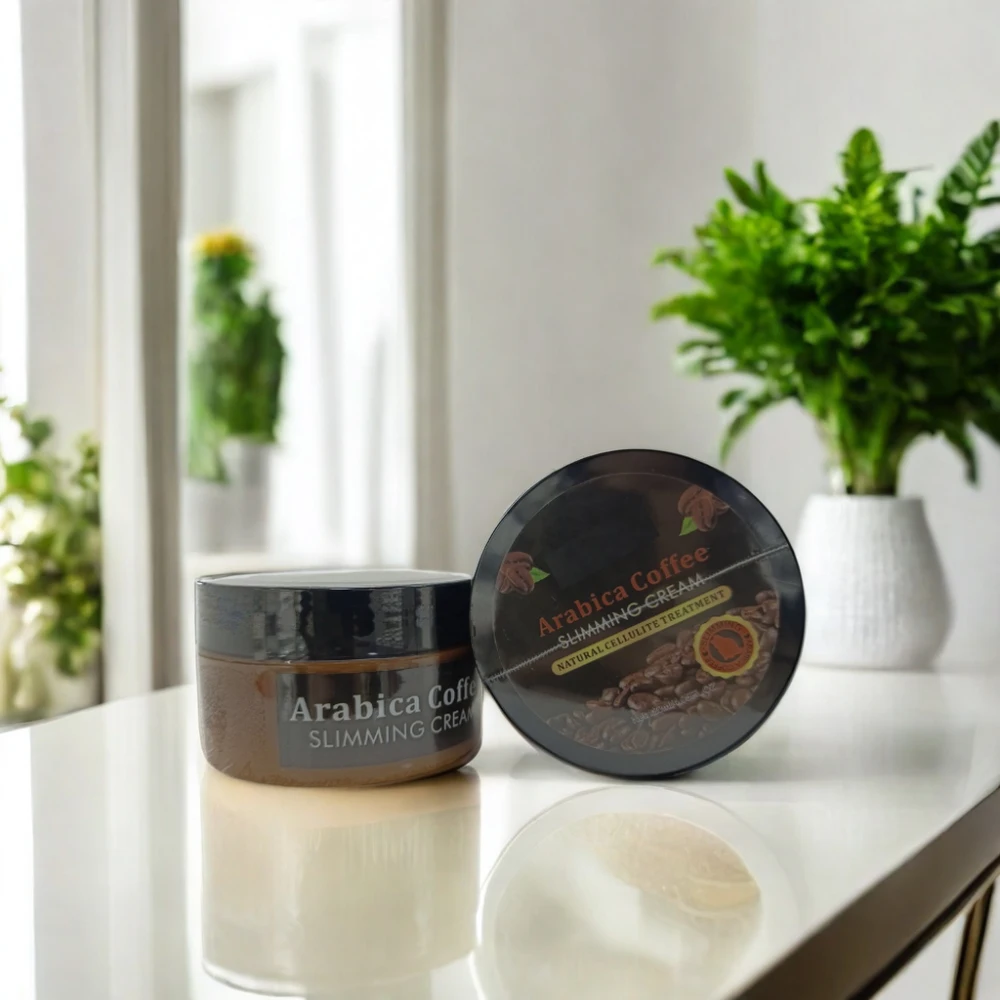 Vegan Herbal Coffee Ginger Slimming Cream for Body Shaping and Burning Stomach Thighs Belly Butt Fat Supports Weight Loss