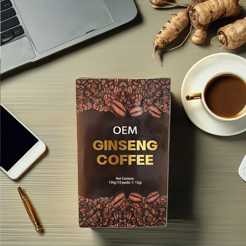 Factory Price Sugar Free Ginseng Extract Herbal Power Coffee Instant Ginseng Coffee Powder For Man